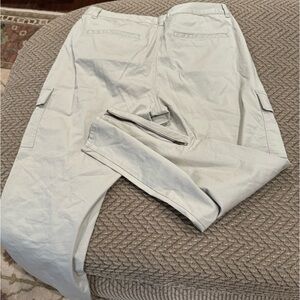 Women’s, Coldwater Creek, natural fit size 12, khaki/washed stone, capri pants.